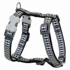 Red Dingo Reflective Black XS Dog hám nyakörv, póráz, hám kutyáknak
