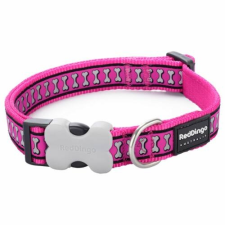 Red Dingo Reflective Hot Pink Medium kutya nyakörv nyakörv, póráz, hám kutyáknak