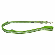 Red Dingo Reflective Lime multi-purpose póráz 200 cm Medium nyakörv, póráz, hám kutyáknak