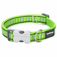 Red Dingo Reflective Lime Small kutya nyakörv nyakörv, póráz, hám kutyáknak