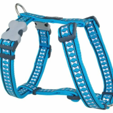 Red Dingo Reflective Turquoise XLarge Dog hám nyakörv, póráz, hám kutyáknak