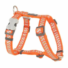 Red Dingo Reflective Ziggy Orange XS Dog hám nyakörv, póráz, hám kutyáknak