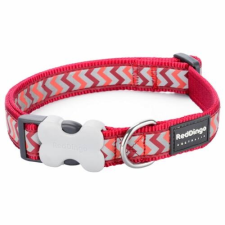 Red Dingo Reflective Ziggy Red Medium kutya nyakörv nyakörv, póráz, hám kutyáknak