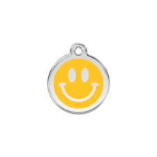 Red Dingo Rozsdamentes emoji mosolygó arc mintás acél biléta nyakörv, póráz, hám kutyáknak