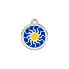 Red Dingo Rozsdamentes törzsi nap mintás acél biléta nyakörv, póráz, hám kutyáknak