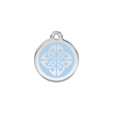 Red Dingo Rozsdamentes törzsi nyilak mintás acél biléta világoskék nyakörv, póráz, hám kutyáknak