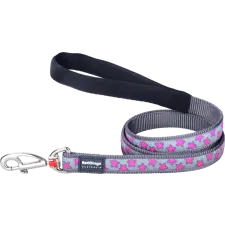 Red Dingo Stars Grey/Hot Pink kutya póráz 100-180 cm Small nyakörv, póráz, hám kutyáknak