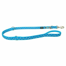Red Dingo Stars Turquoise multi-purpose póráz 200 cm Small nyakörv, póráz, hám kutyáknak