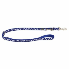 Red Dingo White Spots Dark Blue multi-purpose póráz 200 cm Small nyakörv, póráz, hám kutyáknak