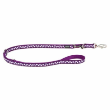 Red Dingo White Spots Purple multi-purpose póráz 200 cm XS nyakörv, póráz, hám kutyáknak