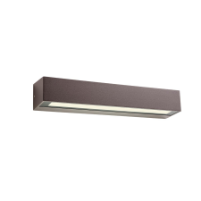 REDO Aroos sötétbarna LED kültéri fali lámpa (RED-90252) LED 1 izzós IP65 kültéri világítás