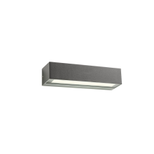 REDO Aroos sötétszürke LED kültéri fali lámpa (RED-90248) LED 1 izzós IP65 kültéri világítás
