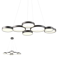 REDO Cronos fekete LED függesztett lámpa (RED-01-2547) LED 1 izzós IP20 világítás