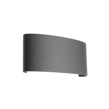 REDO Fabo sötétszürke LED kültéri fali lámpa (RED-90226) LED 1 izzós IP54 kültéri világítás