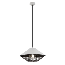 REDO Grill fehér-fekete függesztett lámpa (RED-01-3004) E27 1 izzós IP20 világítás