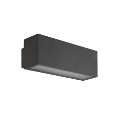 REDO Planit sötétszürke LED kültéri fali lámpa (RED-90096) LED 1 izzós IP54 kültéri világítás
