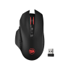 Redragon Gainer vezeték nélküli optikai egér, max. 4000 dpi, 7 gomb, fekete-piros (M656)