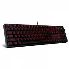 Redragon Surara Pro Red LED Backlit Mechanical Gaming Keyboard with Ultra-Fast V-Optical Blue Switches Black HU billentyűzet