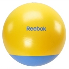  Reebok 65cm átm. sárga-cián színű kéttónusú gimnasztikai labda (fitball)+ DVD fitness labda