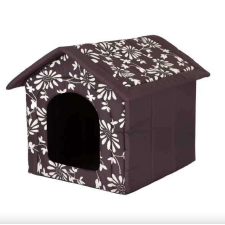 Reedog Kutyaház barna virág mintával kutyaágy szállítóbox, fekhely kutyáknak