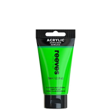 Reeves akrilfesték, 75 ml - fluorescent green akrilfesték