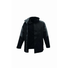 Regatta Férfi kabát Regatta RETRA130 Men&#039;S Defender Iii Waterproof 3-In-1 Jacket -3XL, Black/Seal Grey férfi kabát, dzseki