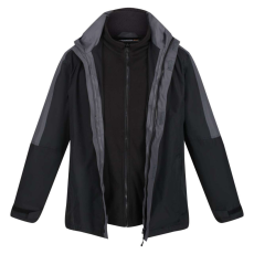 Regatta férfi vízálló dzseki 3 az 1-ben, RETRA130, Black/Seal Grey-L