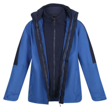 Regatta férfi vízálló dzseki 3 az 1-ben, RETRA130, Royal Blue/Navy-L férfi kabát, dzseki