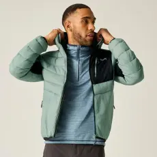 Regatta Hd Leedre Hybr Férfi steppelt kabát zöld