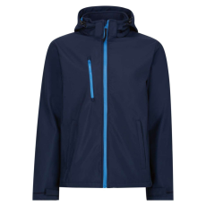 Regatta levehető kapucnis, 3 rétegű férfi softshell kabát, RETRA701, Navy/French Blue-M