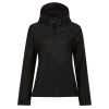 Regatta levehető kapucnis, 3 rétegű Női softshell dzseki, RETRA702, Black/Black-12
