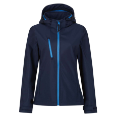 Regatta levehető kapucnis, 3 rétegű Női softshell dzseki, RETRA702, Navy/French Blue-14