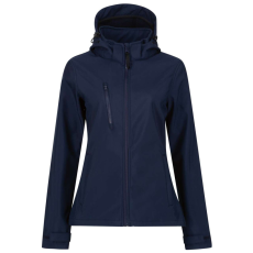Regatta levehető kapucnis, 3 rétegű Női softshell dzseki, RETRA702, Navy/Navy-10