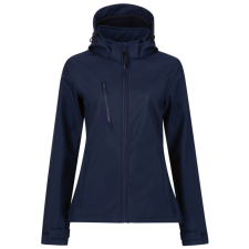 Regatta levehető kapucnis, 3 rétegű Női softshell dzseki, RETRA702, Navy/Navy-16 női dzseki, kabát