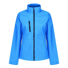 Regatta Női 3 rétegű vízlepergető softshell dzseki, RETRA613, French Blue/Navy-14