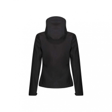 Regatta Női kabát Regatta RETRA702 Women'S venturer 3 Layer Hooded printable Softshell Jacket -10, Black/Black