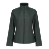 Regatta Női két rétegű, vízlepergető softshell dzseki, RETRA629, Dk Spruce/Black-2XL