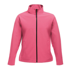 Regatta Női két rétegű, vízlepergető softshell dzseki, RETRA629, Hot Pink/Black-3XL