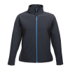 Regatta Női két rétegű, vízlepergető softshell dzseki, RETRA629, Navy/French Blue-3XL