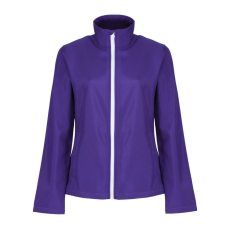 Regatta Női két rétegű, vízlepergető softshell dzseki, RETRA629, Vibrant Purple/Black-L