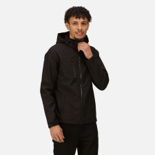 Regatta RETRA701 VENTURER 3 LAYER HOODED PRINTABLE SOFTSHELL JACKET S férfi kabát, dzseki
