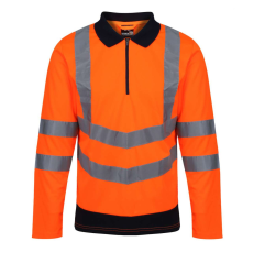 Regatta RETRS192 PRO HI-VIS LS POLO SHIRT S