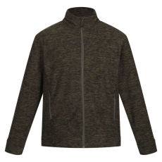 Regatta THORNLY marl férfi cipzáros polár pulóver, RETRF603, Dark Khaki Marl-XL