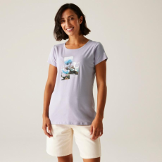 Regatta Women's Breezed V Nőo pamut póló lila