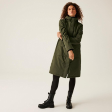 Regatta Yarli Női bélelt meleg kabát 15000 vízálló és lélegző zöld