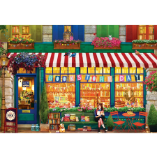 Régi könyvesbolt Puzzle 2000 darab puzzle, kirakós