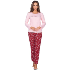 Regina Grace női pizsama, rózsaszín, nyomott mintás XXL hálóing, pizsama