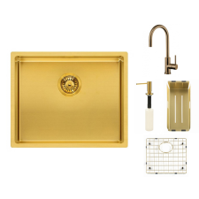 REGINOX SET Miami 500 Gold + Cano csaptelep + Gold tartozékok mosogatótálca
