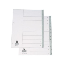 Regiszter A/4 1-31 szürke PP KF01830 naptár, kalendárium