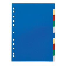 Regiszter DURABLE műanyag A/4 10 színes regiszter és tartozékai